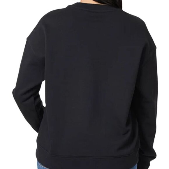 SCOTCH & SODA Women's French Terry “New York” Crewneck Sweatshirt - Black, Large - Picture 2 of 4